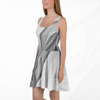 Women's Deep White Skater Dress (No.05)