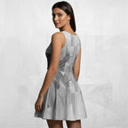 Women's Deep White Skater Dress (No.07)