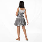 Women's Deep White Skater Dress (No.08)