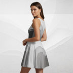 Women's Deep White Skater Dress (No.09)