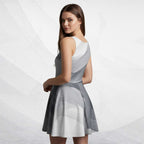 Women's Deep White Skater Dress