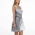 Women's Deep White Skater Dress