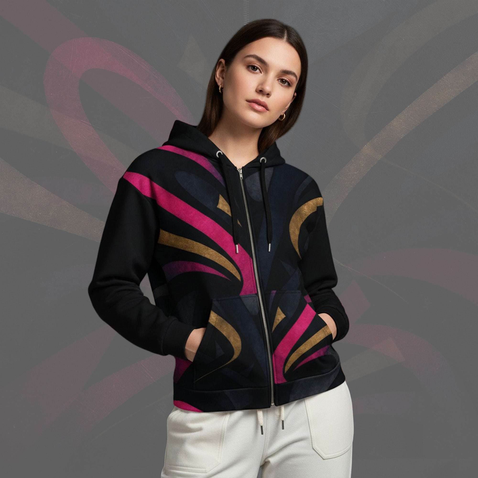 Women's Luxe Bar Hoodie (No.10)