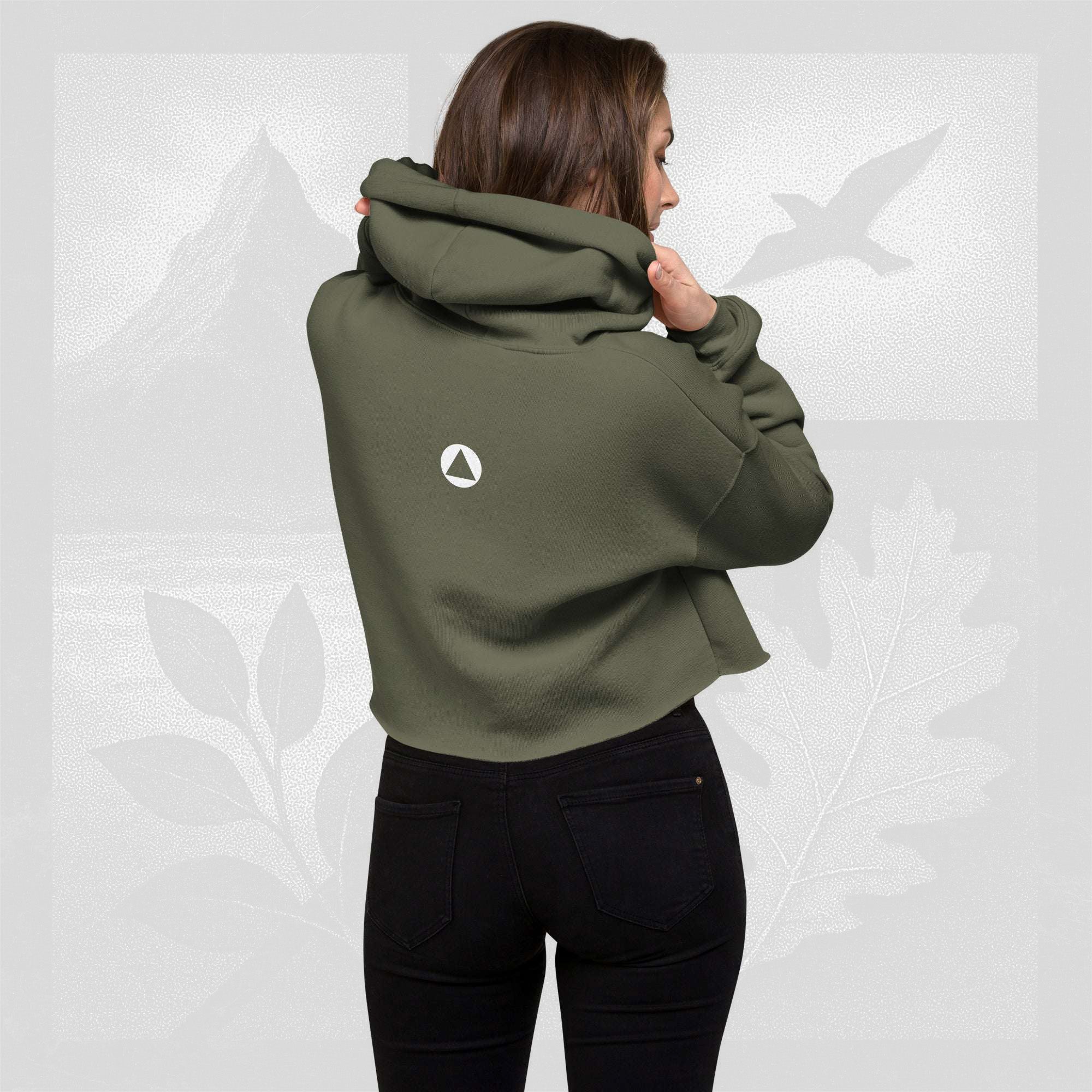 Women’s FrameEdge Crop Hoodie (No.13)