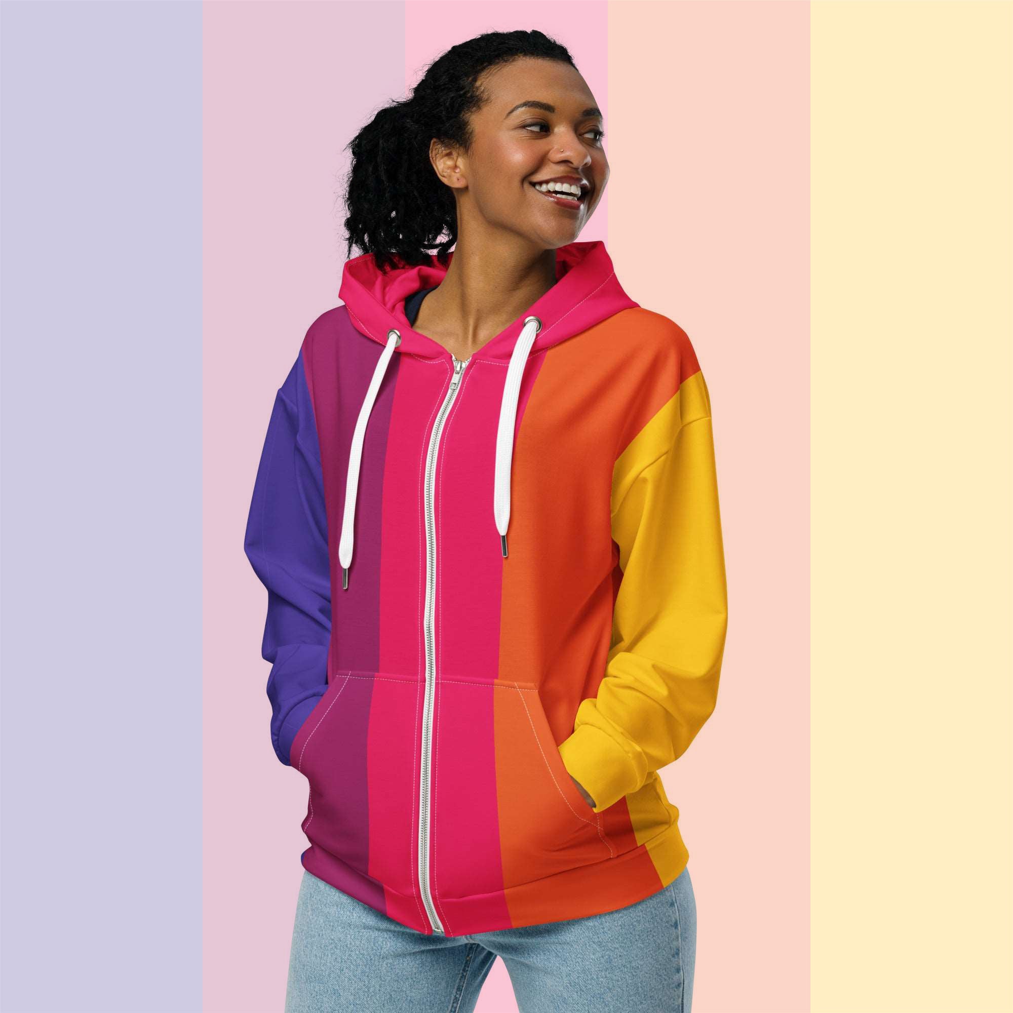 Women's Palette Strip Hoodie (No.02)