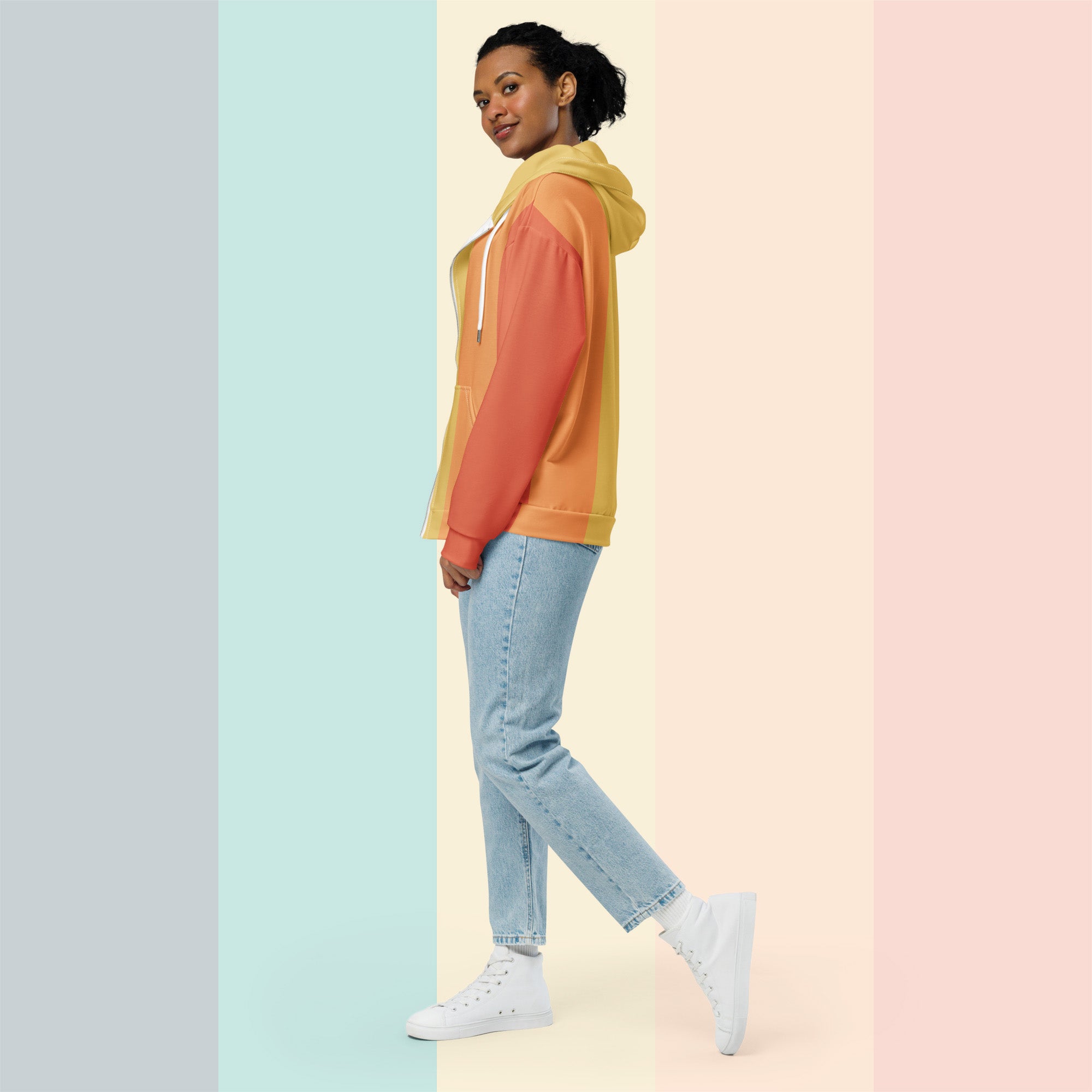 Women's Palette Strip Hoodie (No.04)