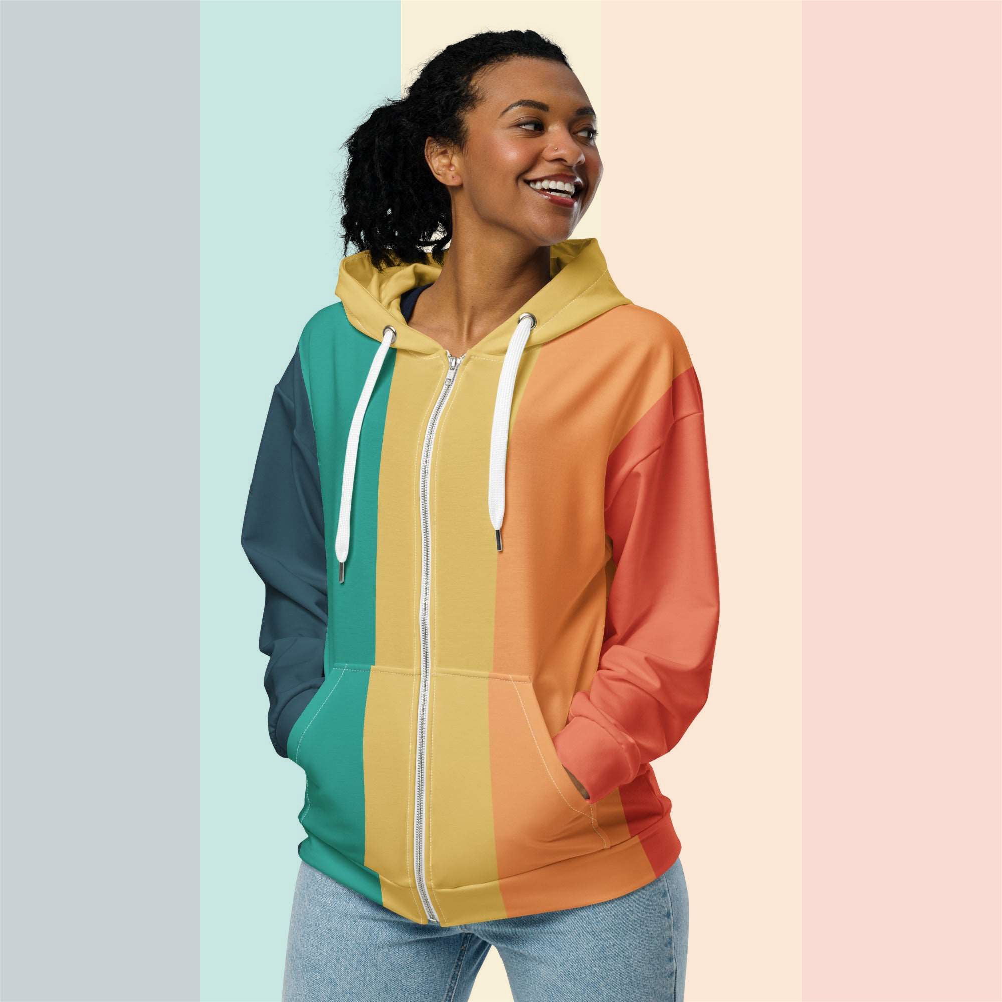 Women's Palette Strip Hoodie (No.04)
