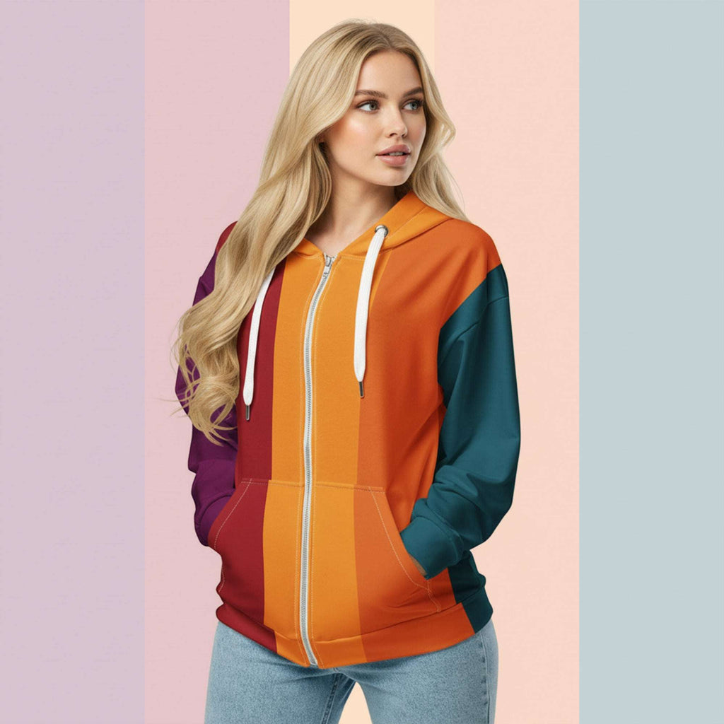 Women's Palette Strip Hoodie (No.05)