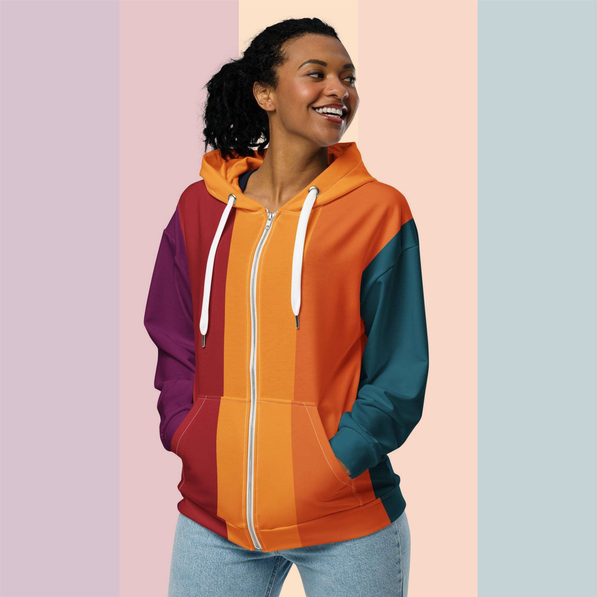 Women's Palette Strip Hoodie (No.05)