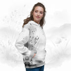 Women's Watercolour-Print Muse Hoodie (No.02)