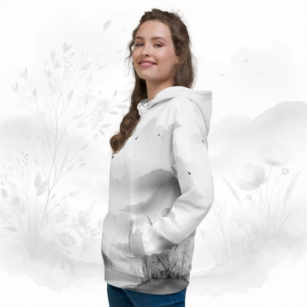 Women's Watercolour-Print Muse Hoodie (No.02)