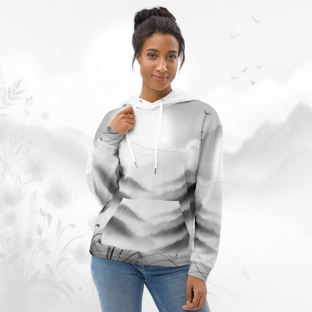 Women's Watercolour-Print Muse Hoodie (No.03)
