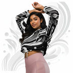 Women's ICN Cropped Windbreaker Print (No.04)