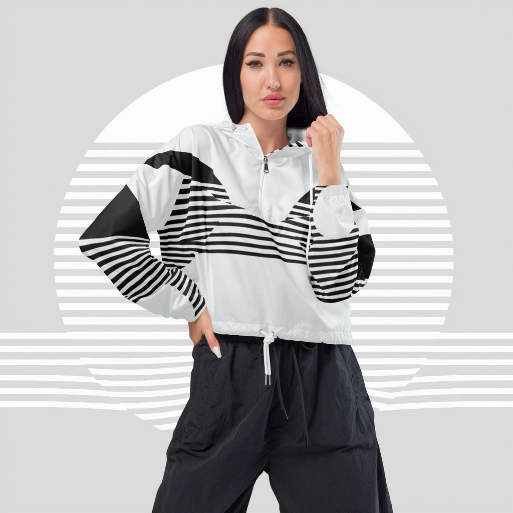 Women's ICN Cropped Windbreaker Print (No.05)