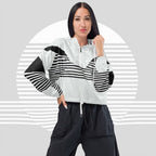 Women's ICN Cropped Windbreaker Print (No.05)