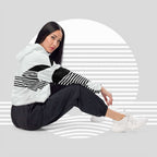 Women's ICN Cropped Windbreaker Print (No.05)