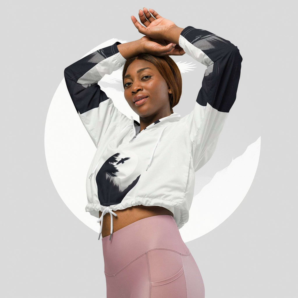 Women's ICN Cropped Windbreaker Print (No.07)