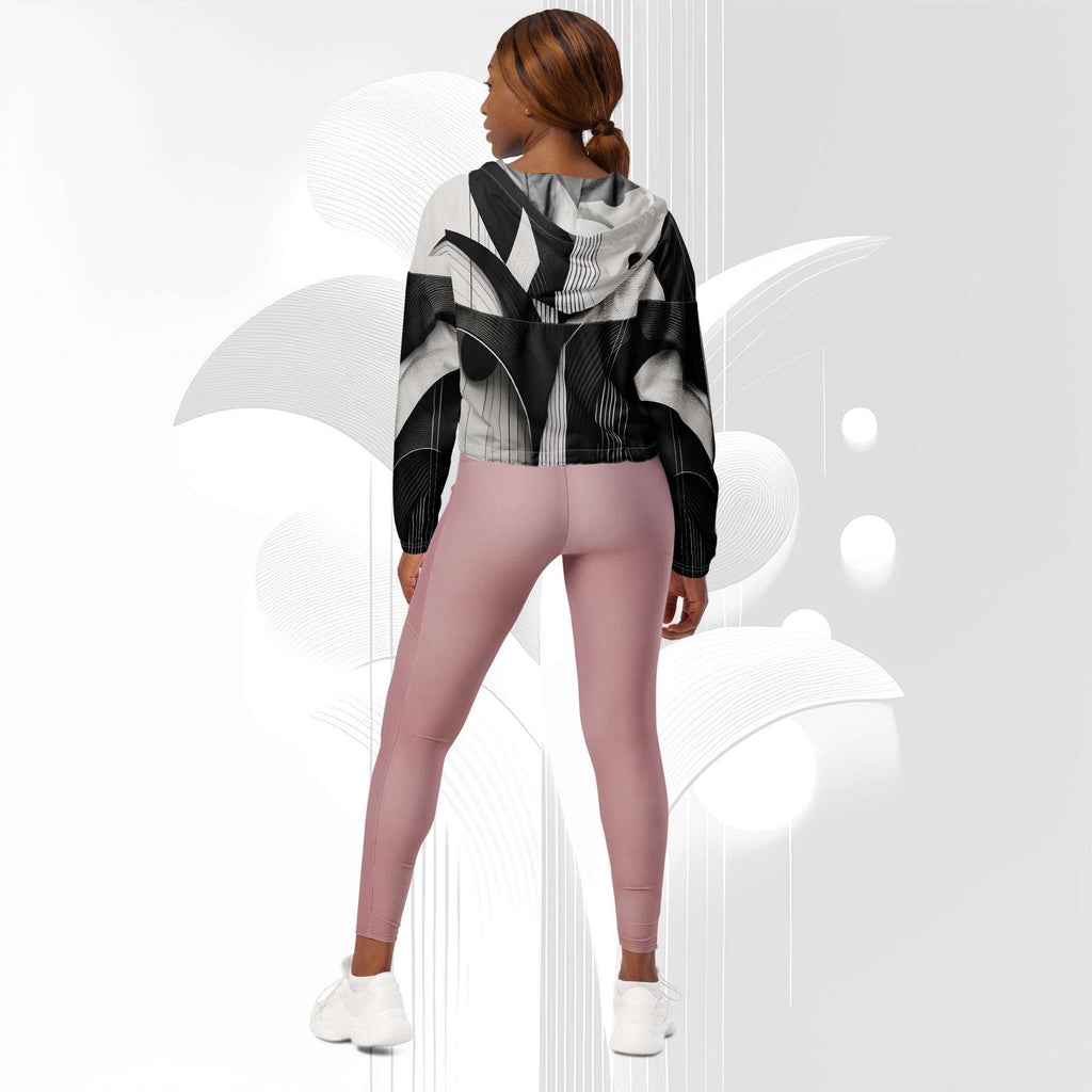 Women's ICN Cropped Windbreaker Print (No.11)