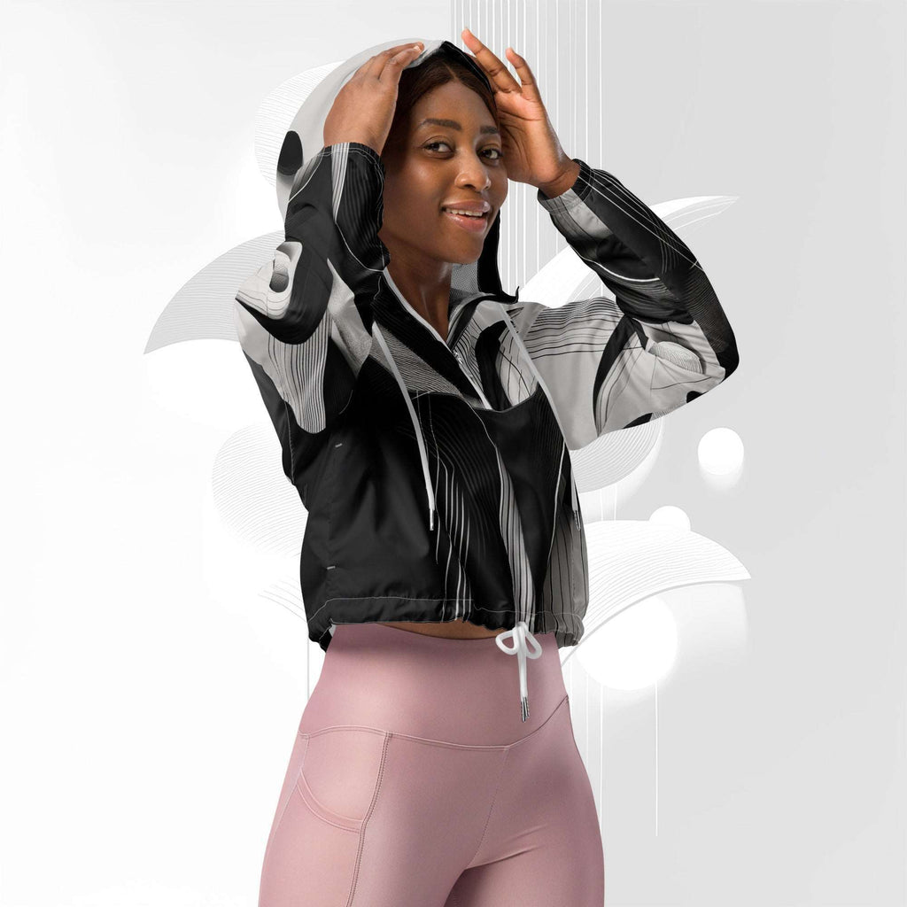 Women's ICN Cropped Windbreaker Print (No.11)