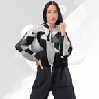 Women's ICN Cropped Windbreaker Print (No.13)