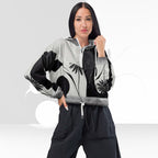 Women's ICN Cropped Windbreaker Print (No.14)