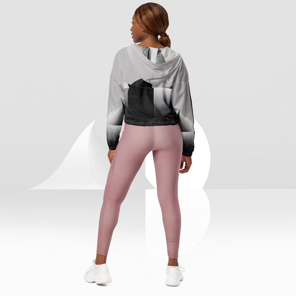 Women's ICN Cropped Windbreaker Print (No.15)