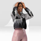 Women's ICN Cropped Windbreaker Print (No.15)