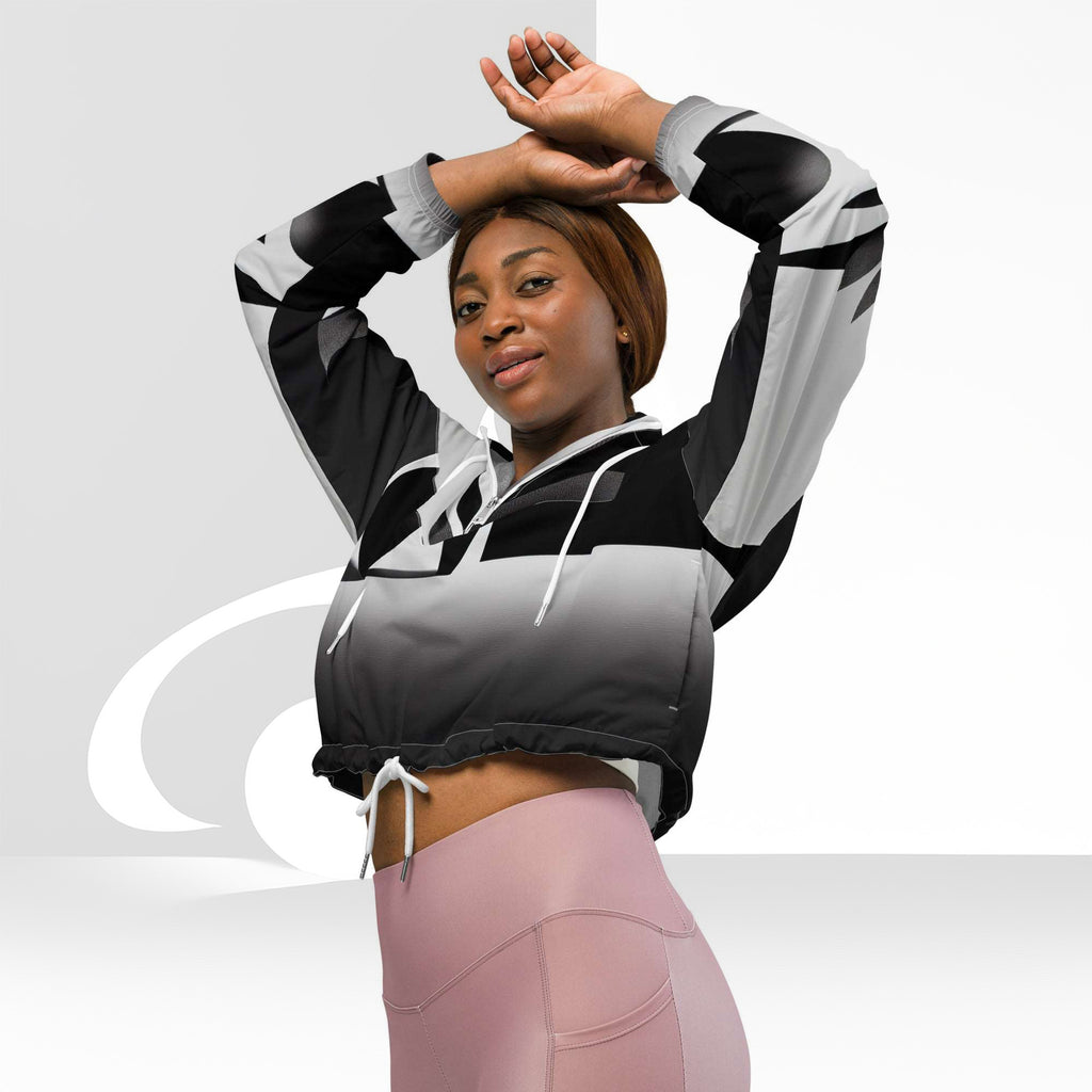 Women's ICN Cropped Windbreaker Print (No.16)