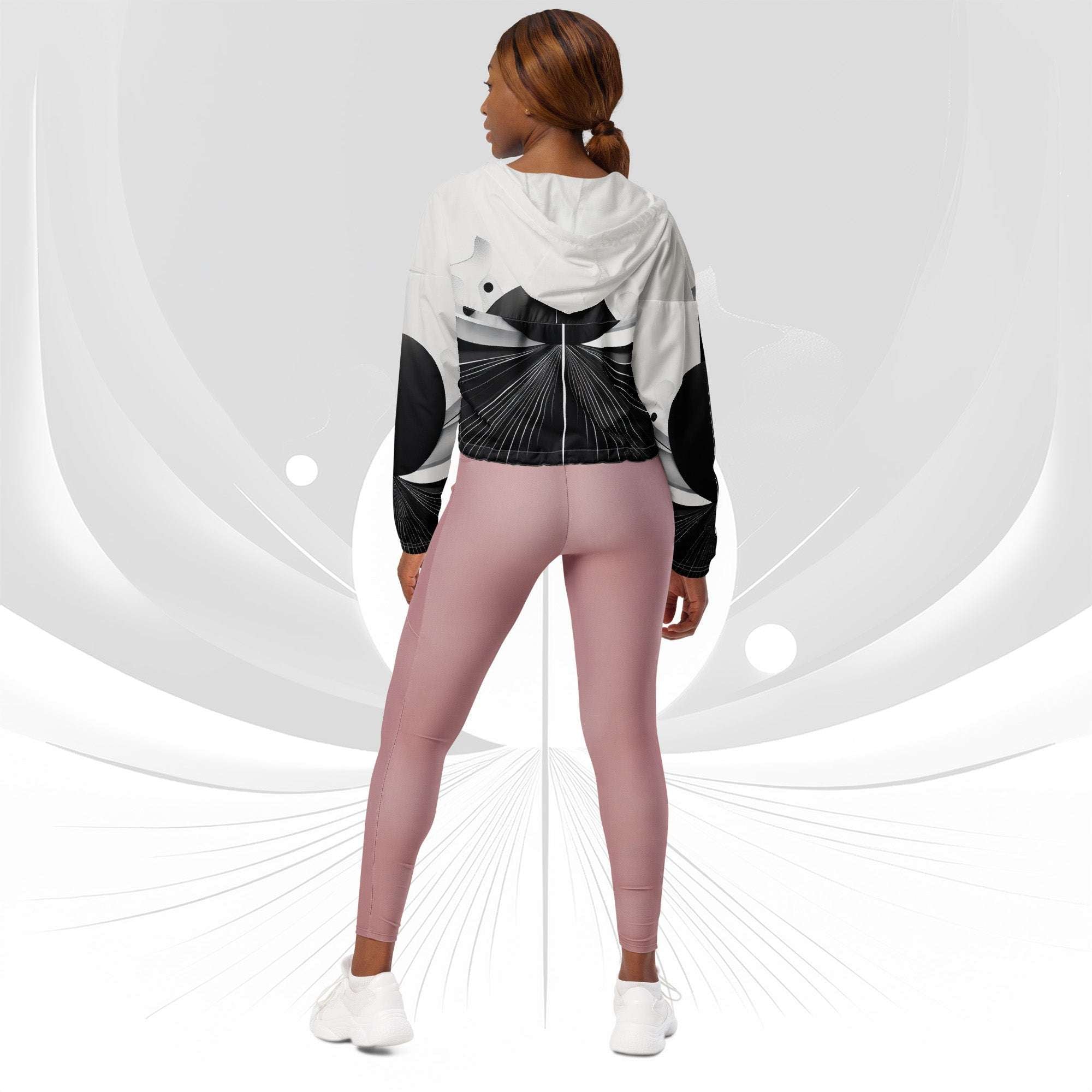 Women's ICN Cropped Windbreaker Print (No.19)