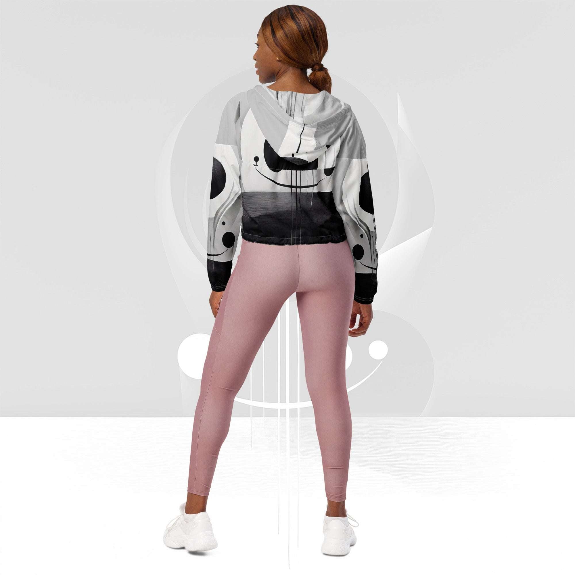 Women's ICN Cropped Windbreaker Print (No.20)