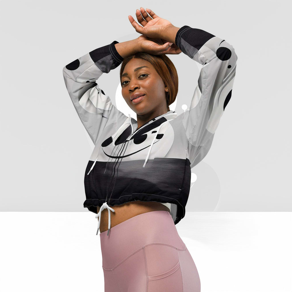 Women's ICN Cropped Windbreaker Print (No.20)