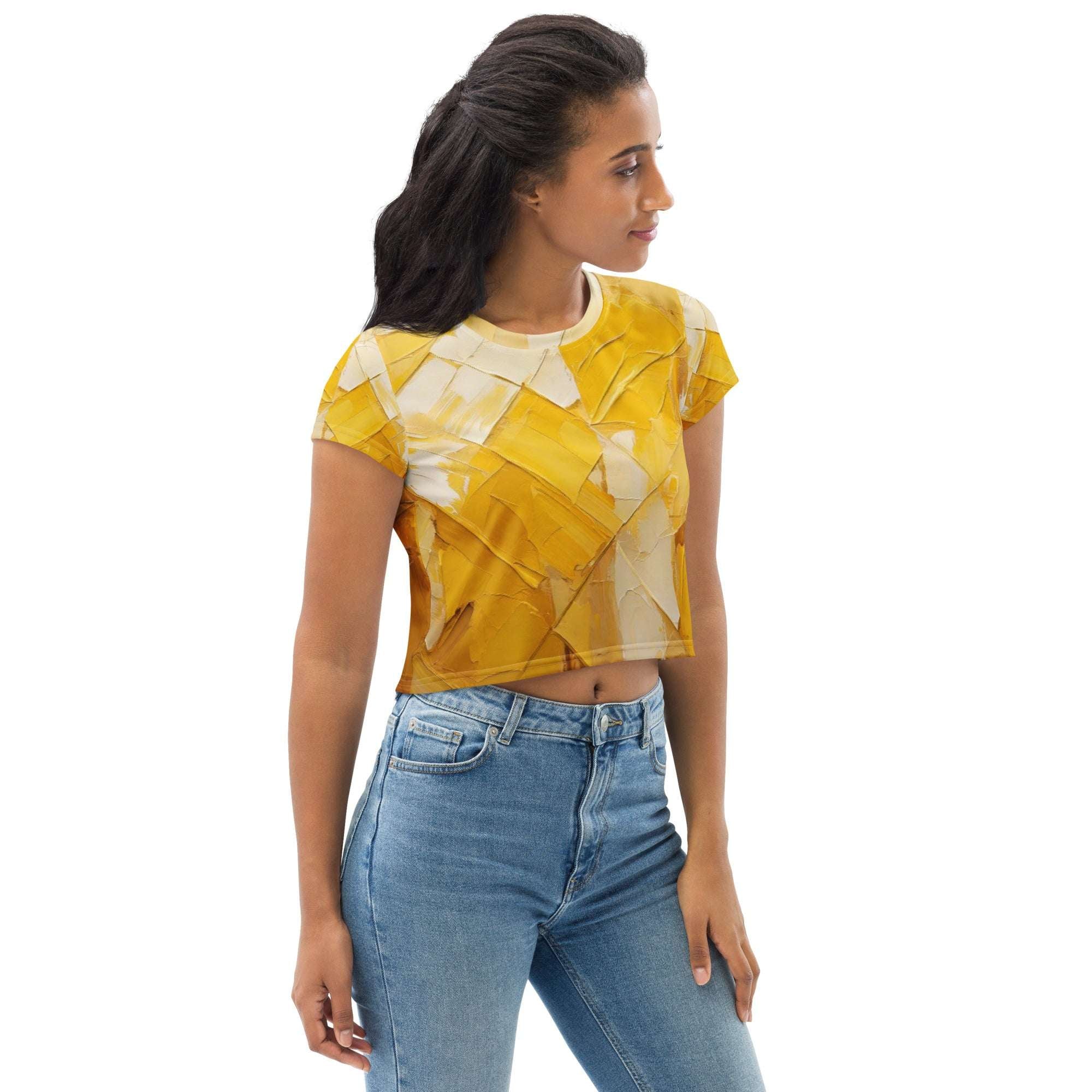 Rich Lemon-20 Crop Tee