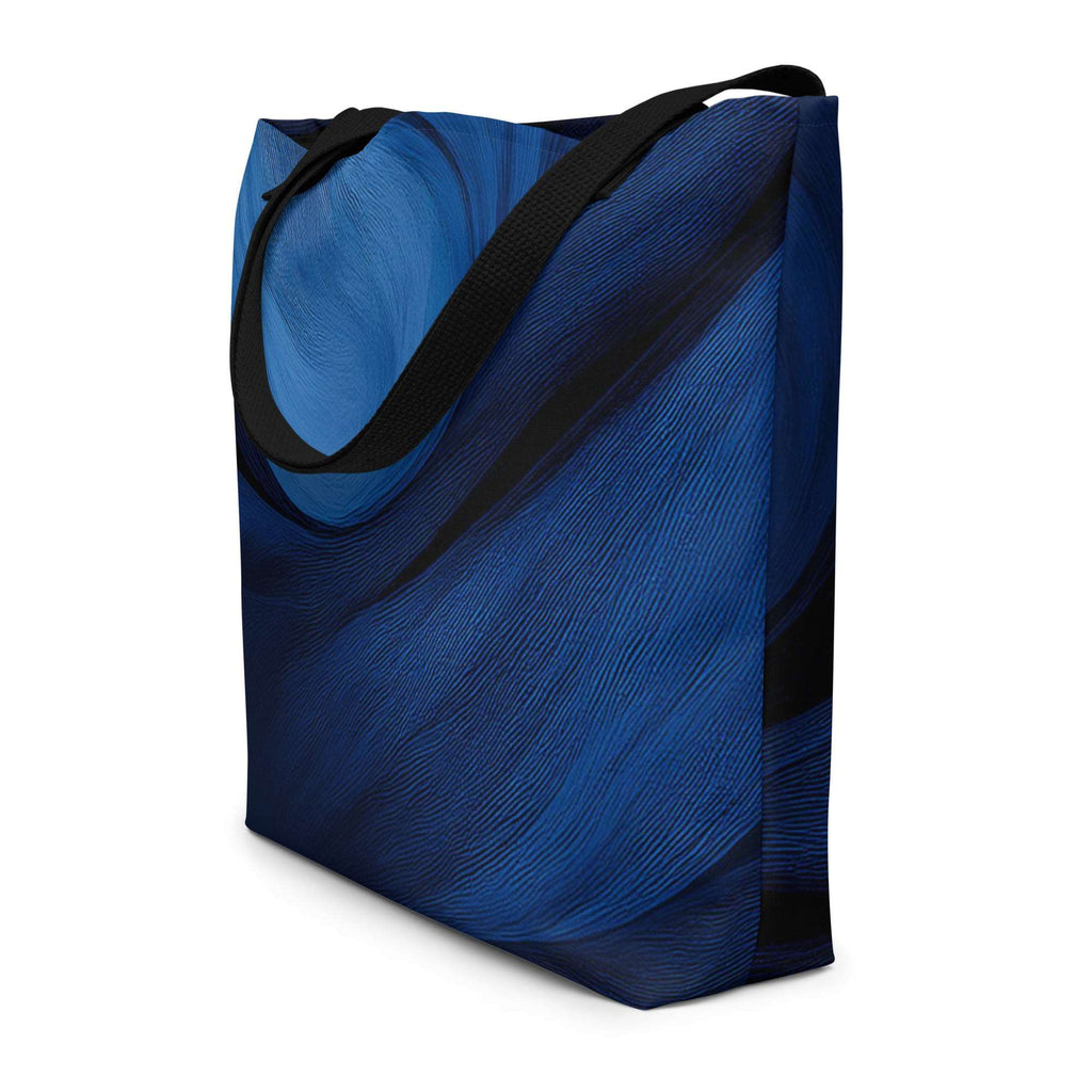 Sky & Sea Tote Bag, modern designer-infused tote bag styled as a daily carry-all, with long handles and a tranquil sky-and-sea themed print that adds a soft pop of colour to casual outfits from Form Finding Design.