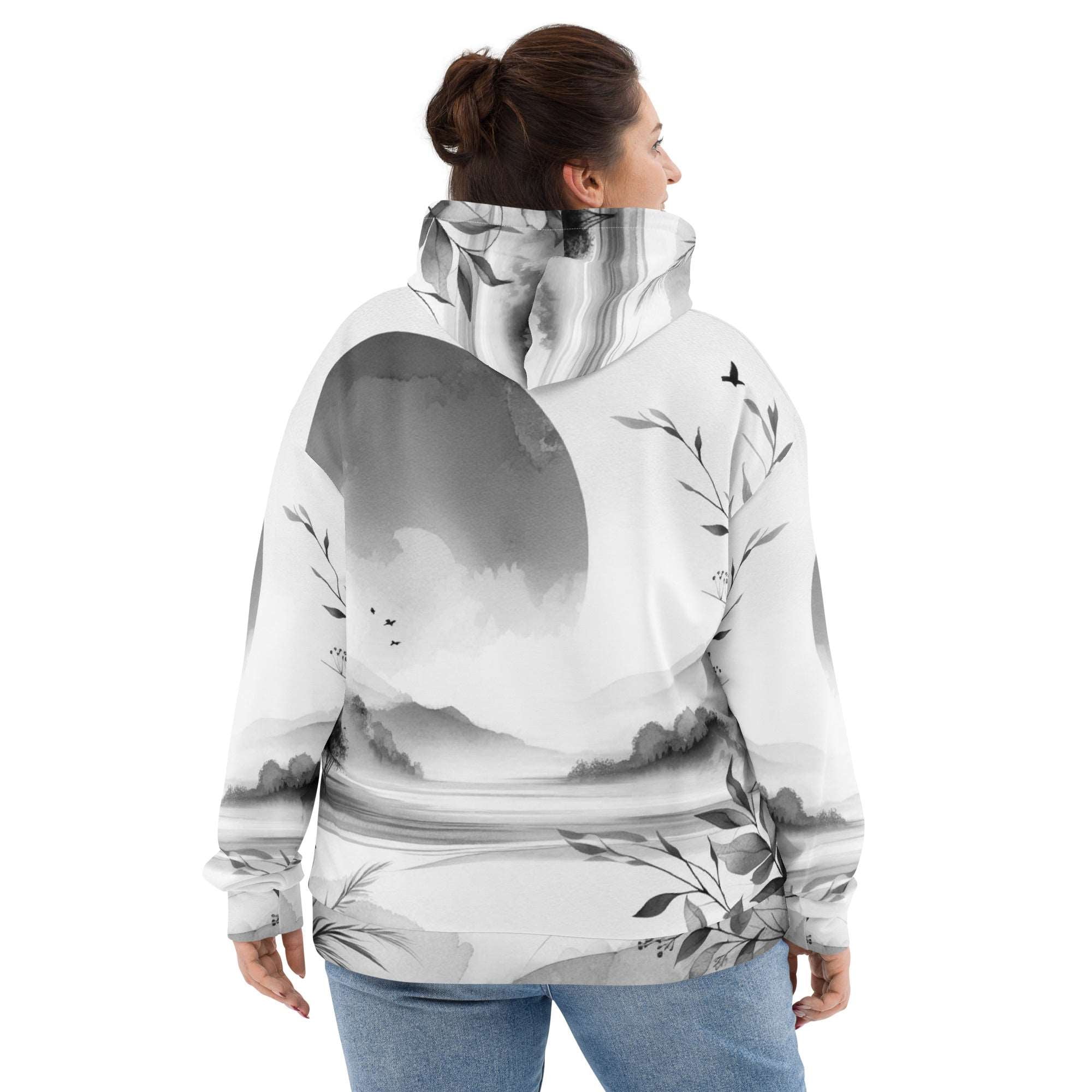Women's Watercolour-Print-5 Muse Hoodie