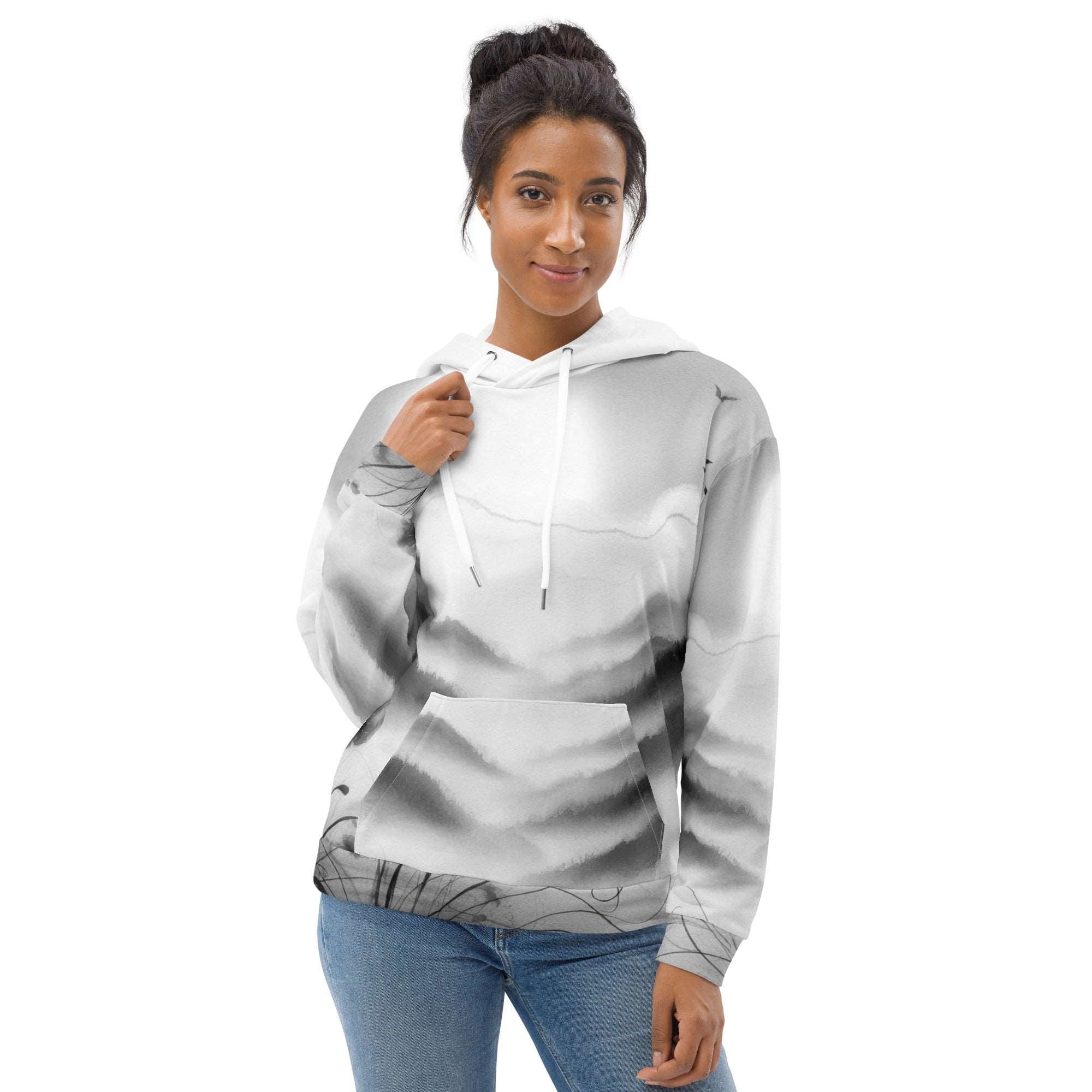 Women's Watercolour-Print-3 Muse Hoodie