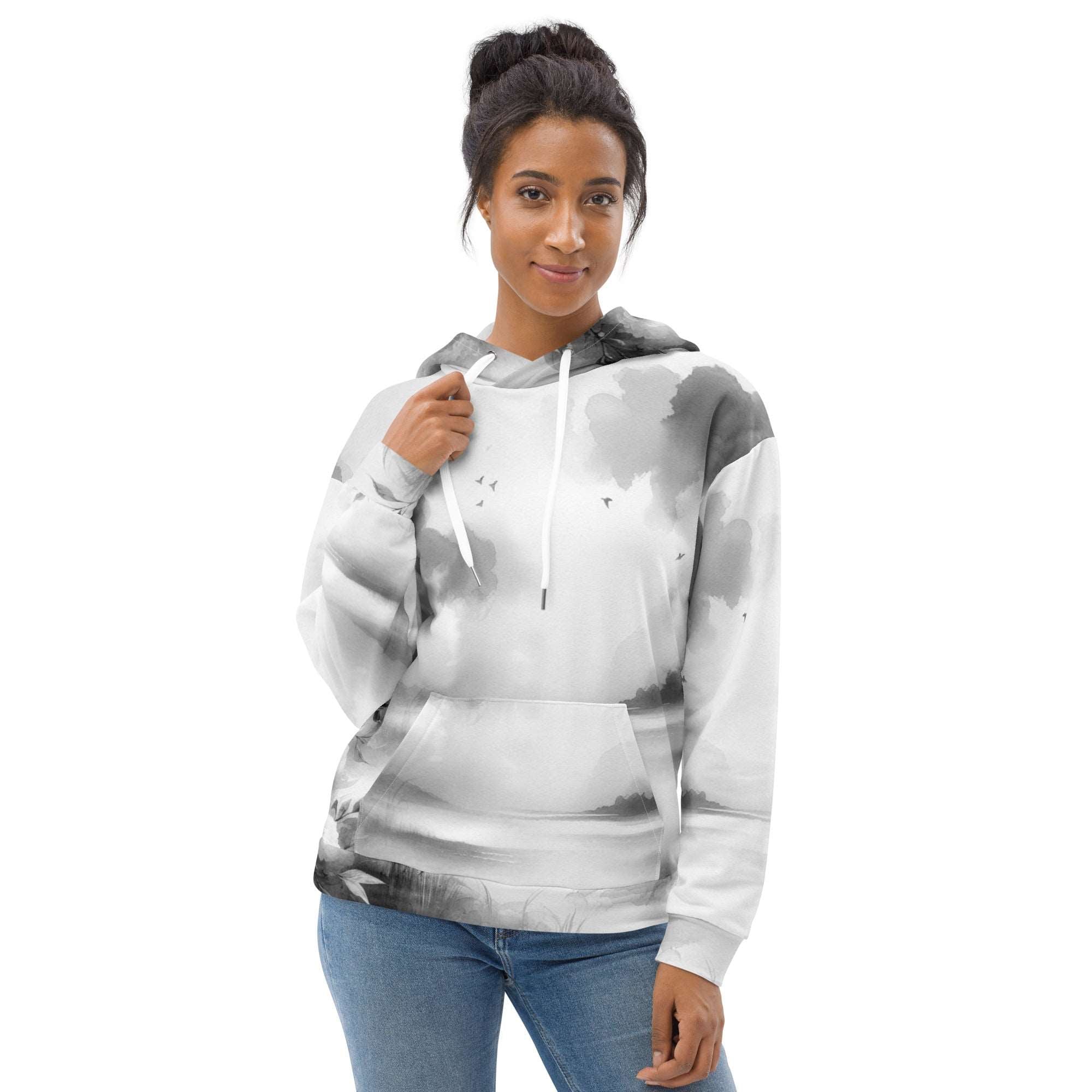 Women's Watercolour-Print-4 Muse Hoodie