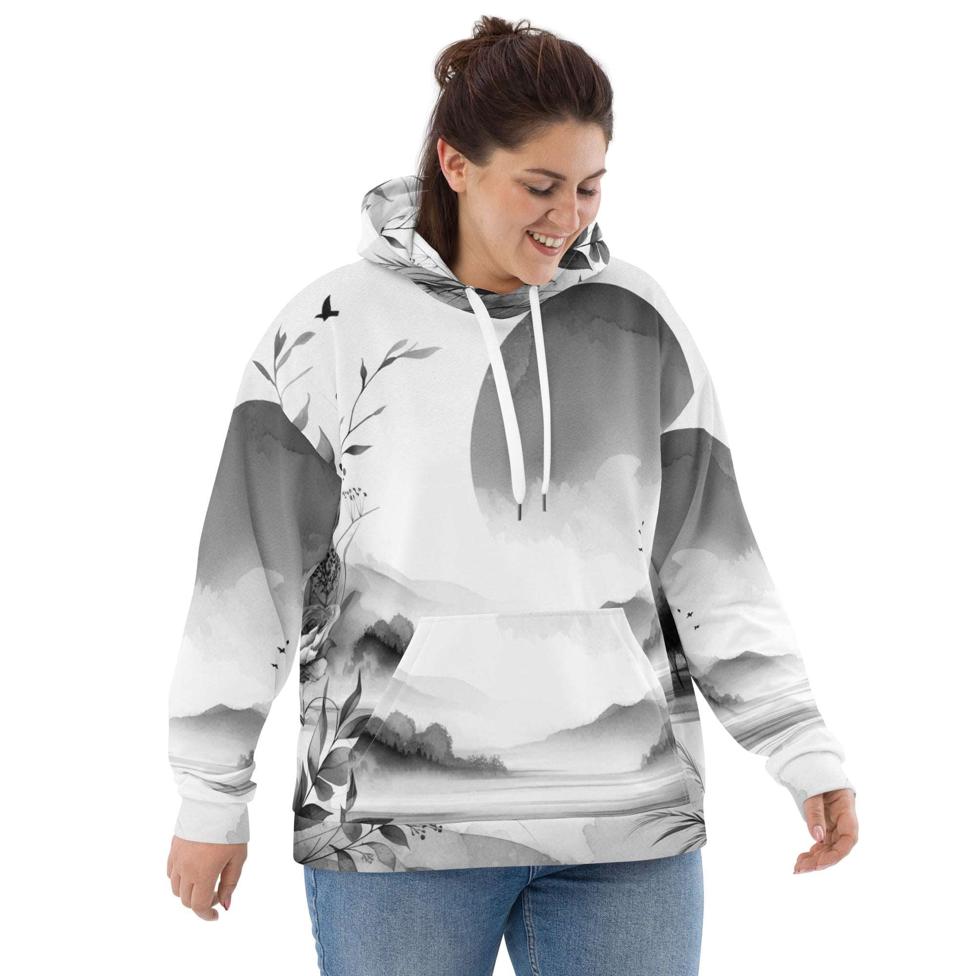 Women's Watercolour-Print-5 Muse Hoodie