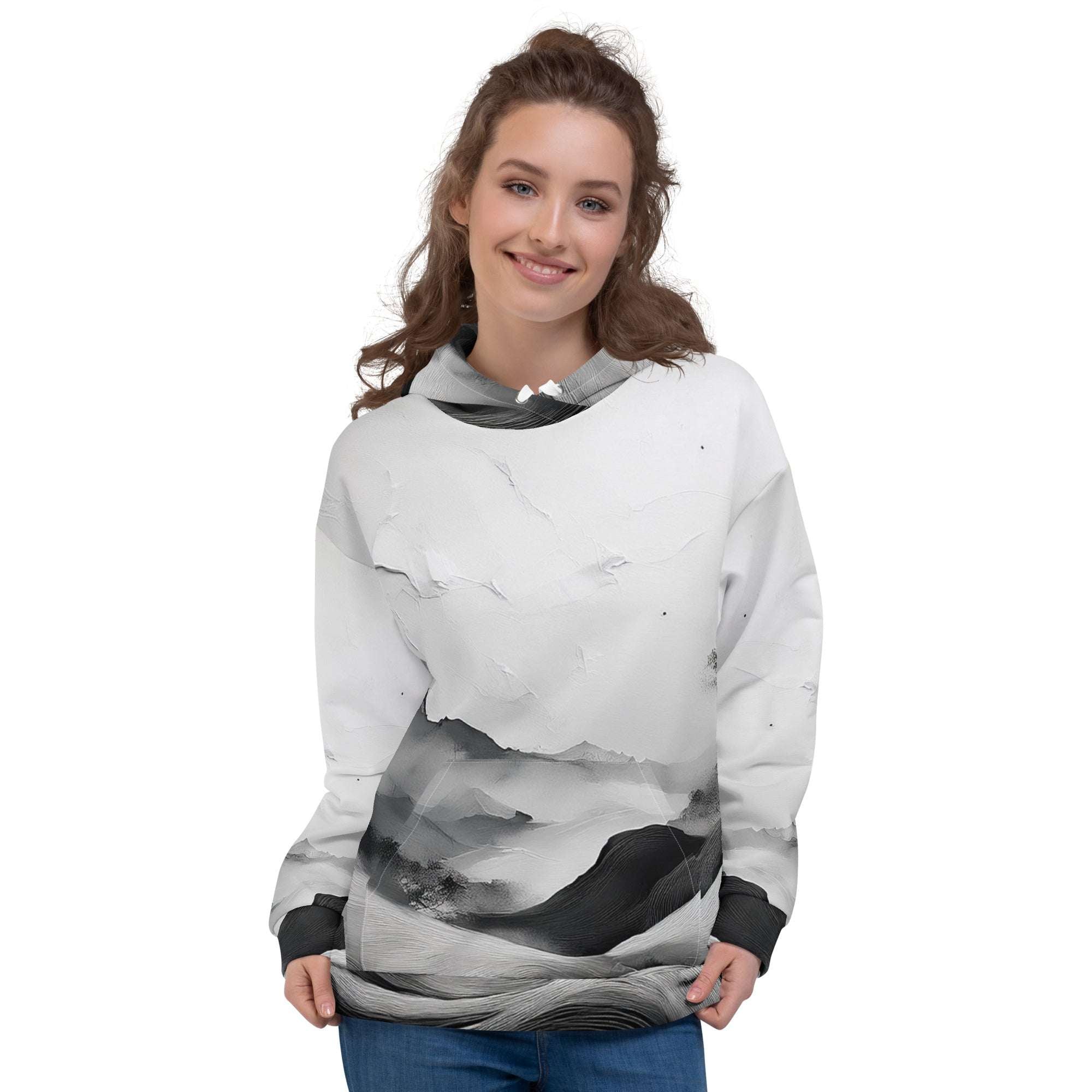 Women's Watercolour-Print Muse Hoodie (No.20)