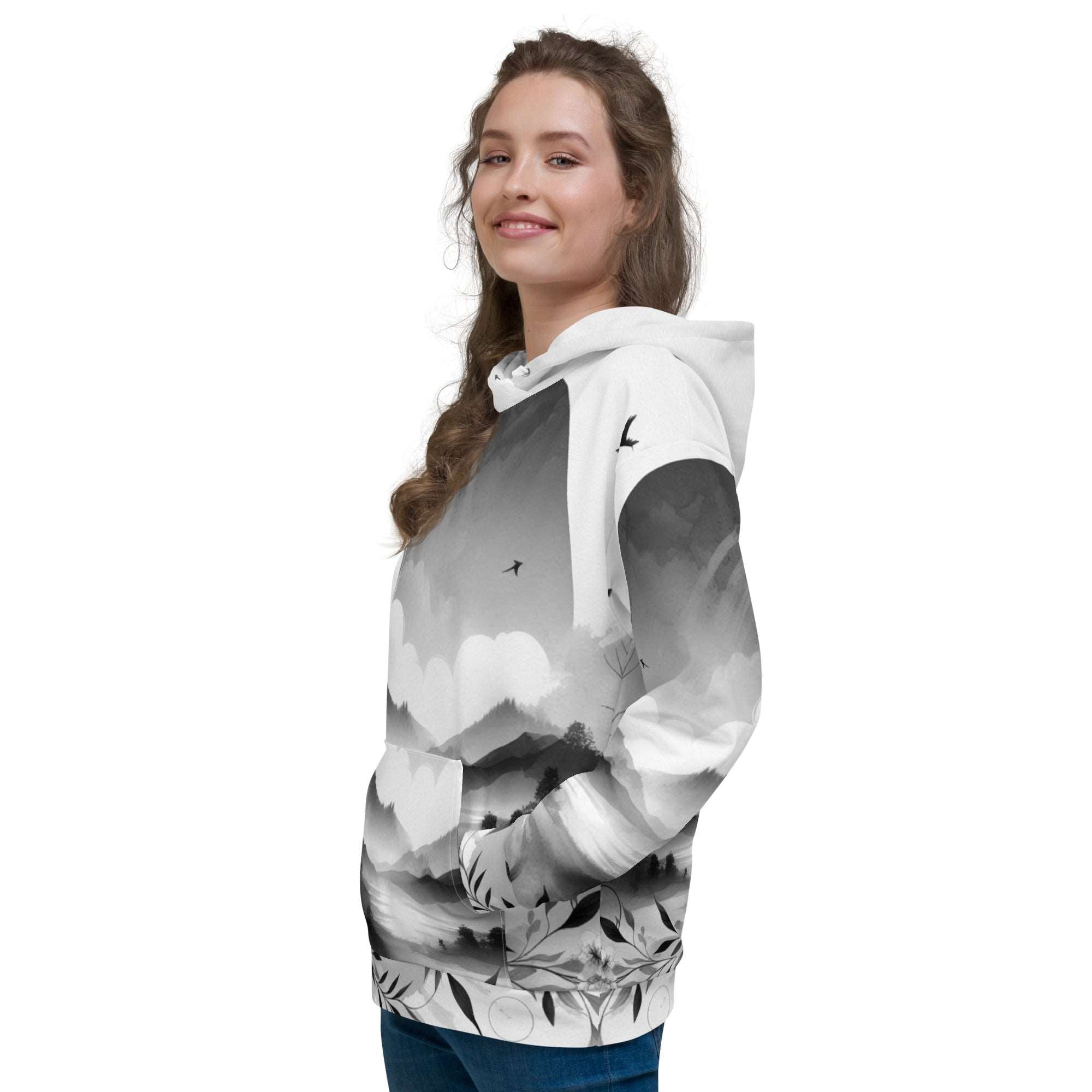 Women's Watercolour-Print Muse Hoodie