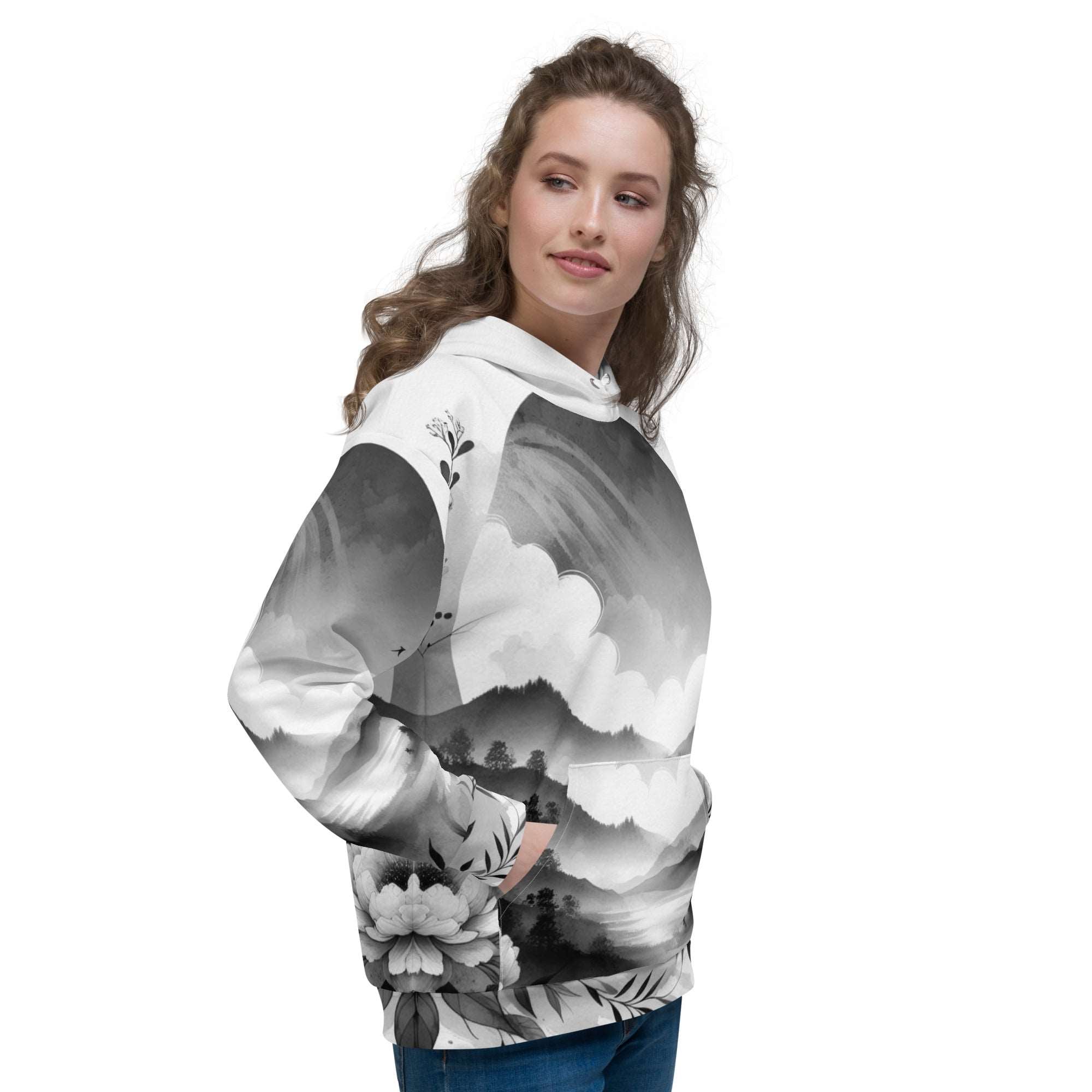 Women's Watercolour-Print Muse Hoodie