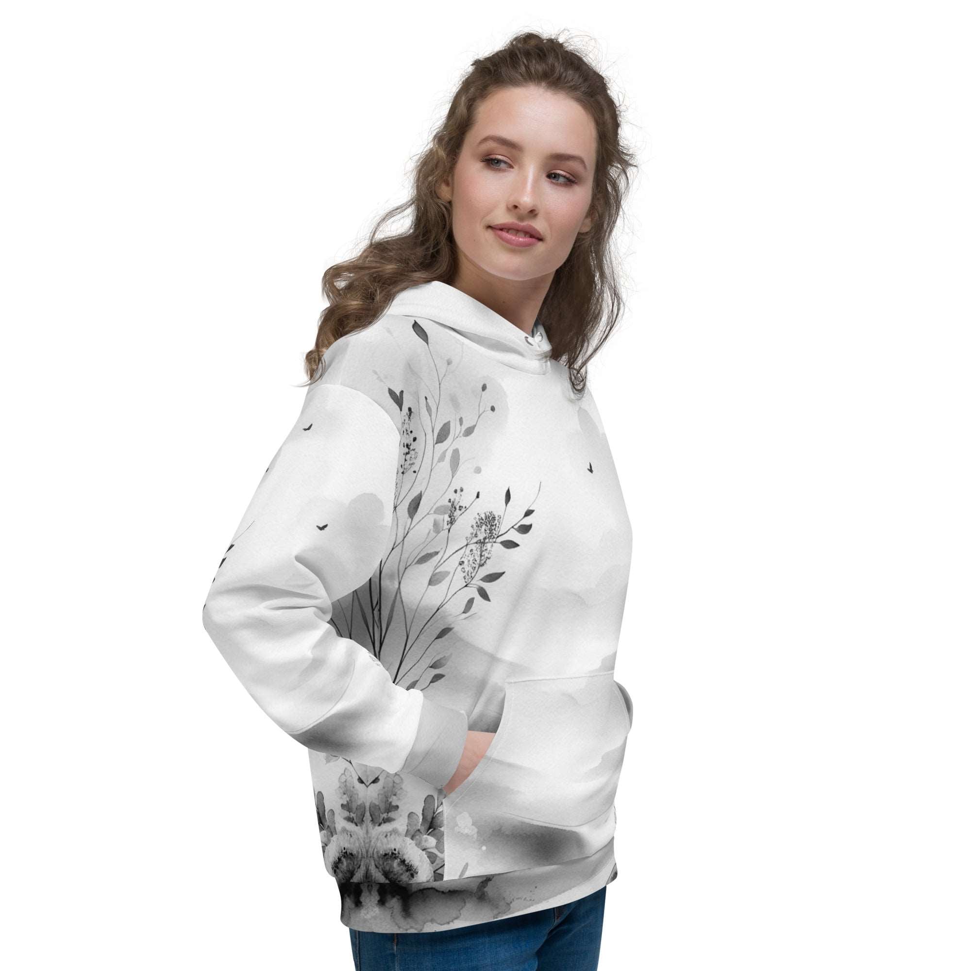 Women's Watercolour-Print-2 Muse Hoodie