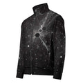 Men’s Constellation Stem Print (No.02) front mockup designer-infused track jacket from Form Finding Design, with an all-over constellation-inspired stem graphic on a sleek zippered silhouette made from soft recycled-fibre fleece, styled for workouts, outdoor wear and everyday streetwear.