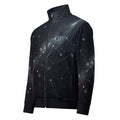 Men’s Constellation Stem Print (No.03) front mockup designer-infused track jacket from Form Finding Design, with an all-over constellation-inspired stem graphic on a sleek zippered silhouette made from soft recycled-fibre fleece, styled for workouts, outdoor wear and everyday streetwear.