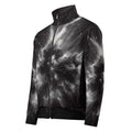 Men’s Constellation Stem Print (No.11) front mockup designer-infused track jacket from Form Finding Design, with an all-over constellation-inspired stem graphic on a sleek zippered silhouette made from soft recycled-fibre fleece, styled for workouts, outdoor wear and everyday streetwear.