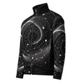 Men’s Constellation Stem Print (No.16) front mockup designer-infused track jacket from Form Finding Design, with an all-over constellation-inspired stem graphic on a sleek zippered silhouette made from soft recycled-fibre fleece, styled for workouts, outdoor wear and everyday streetwear.