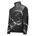 Men’s Constellation Stem Print (No.17) front mockup designer-infused track jacket from Form Finding Design, with an all-over constellation-inspired stem graphic on a sleek zippered silhouette made from soft recycled-fibre fleece, styled for workouts, outdoor wear and everyday streetwear.