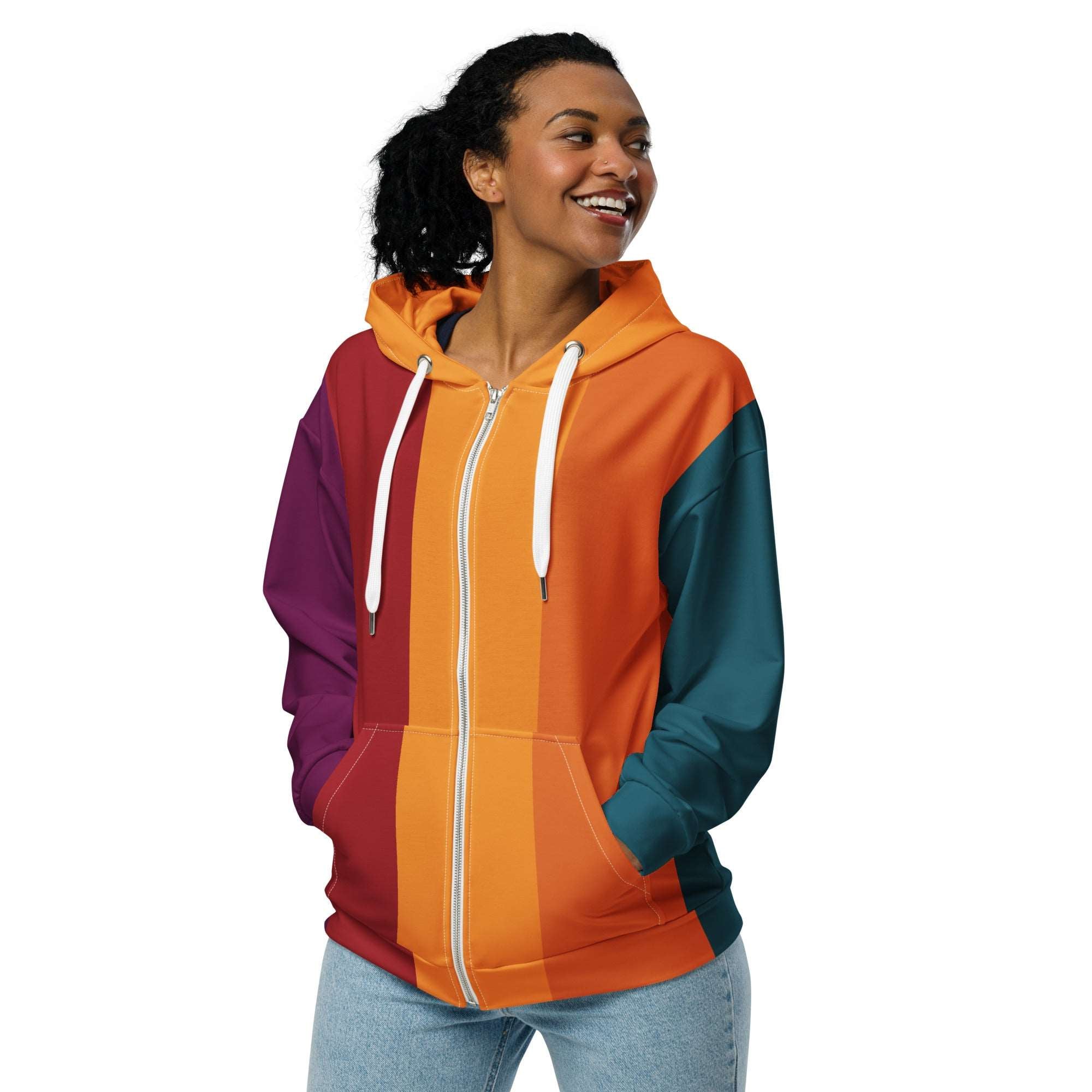 Women's Palette Strip-5 Hoodie