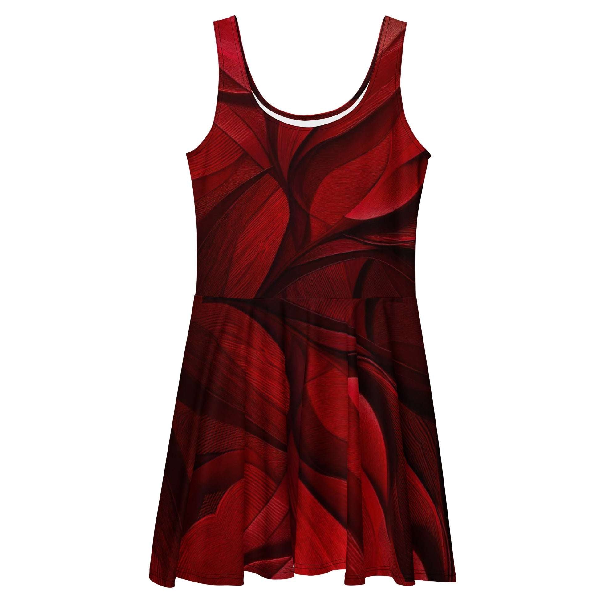 Deep Red Skater Dresses Form Finding Design Deep Red Skater Dresses Form Finding Design