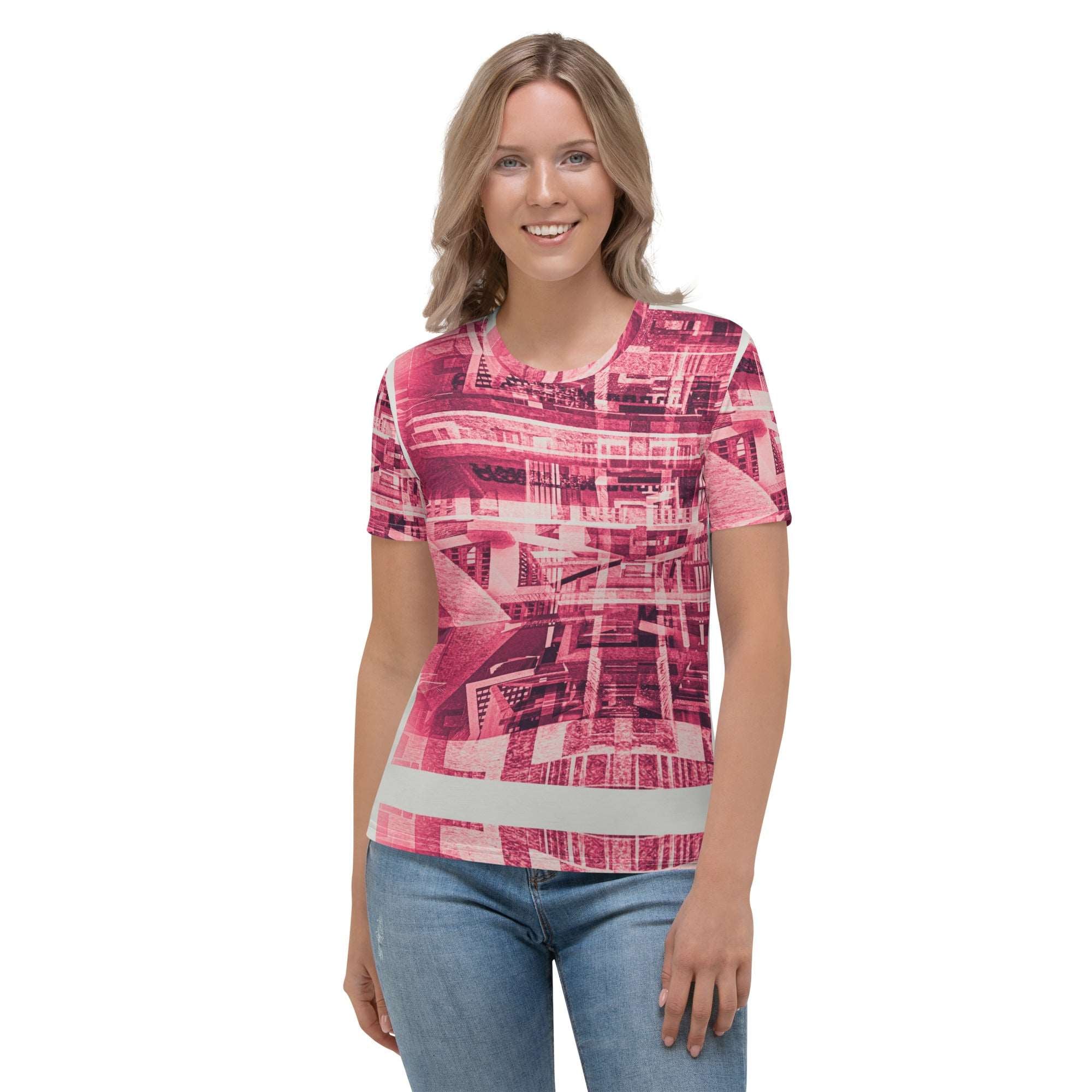 Womens Gradient T-4 Print