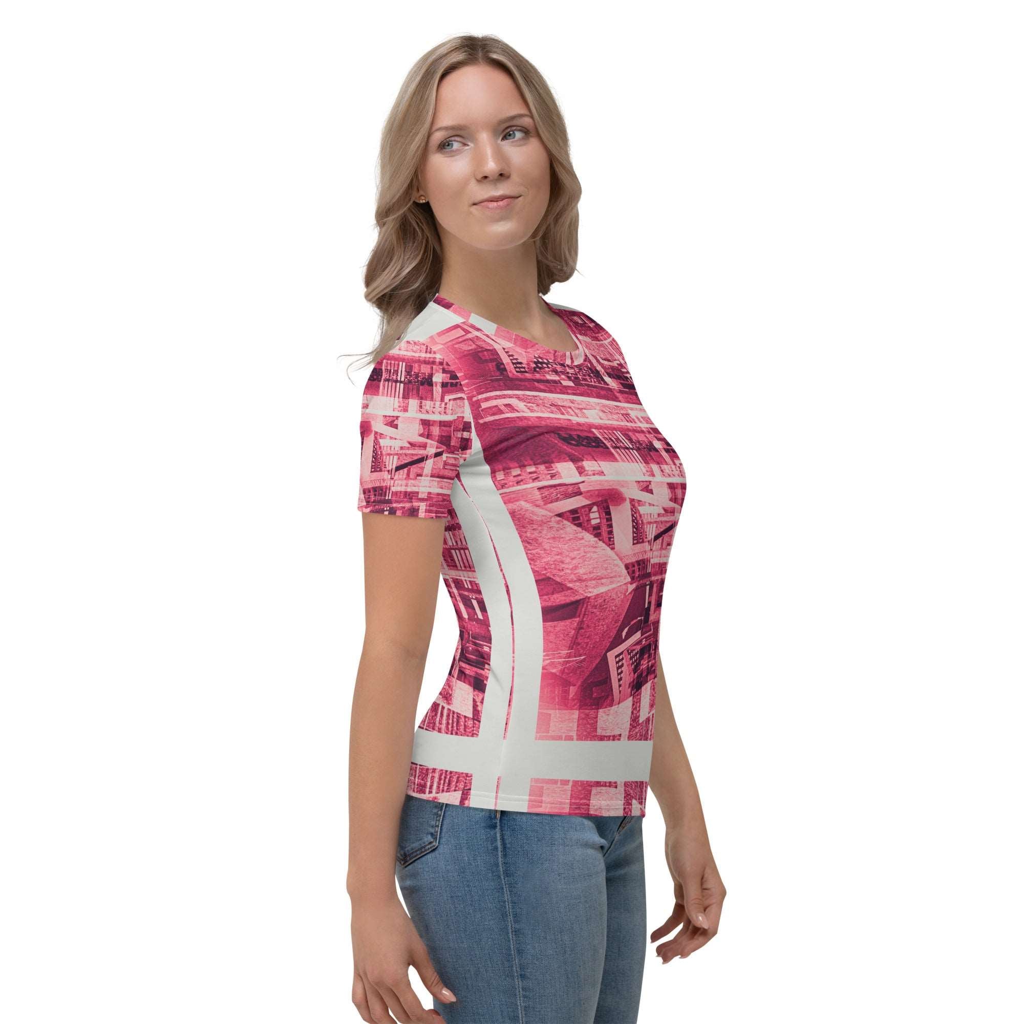 Womens Gradient T-4 Print